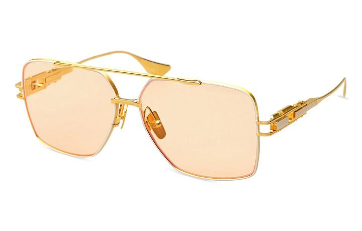 Dita Men's Grand Emperik Sunglasses Yellow Gold VLE247869 USA